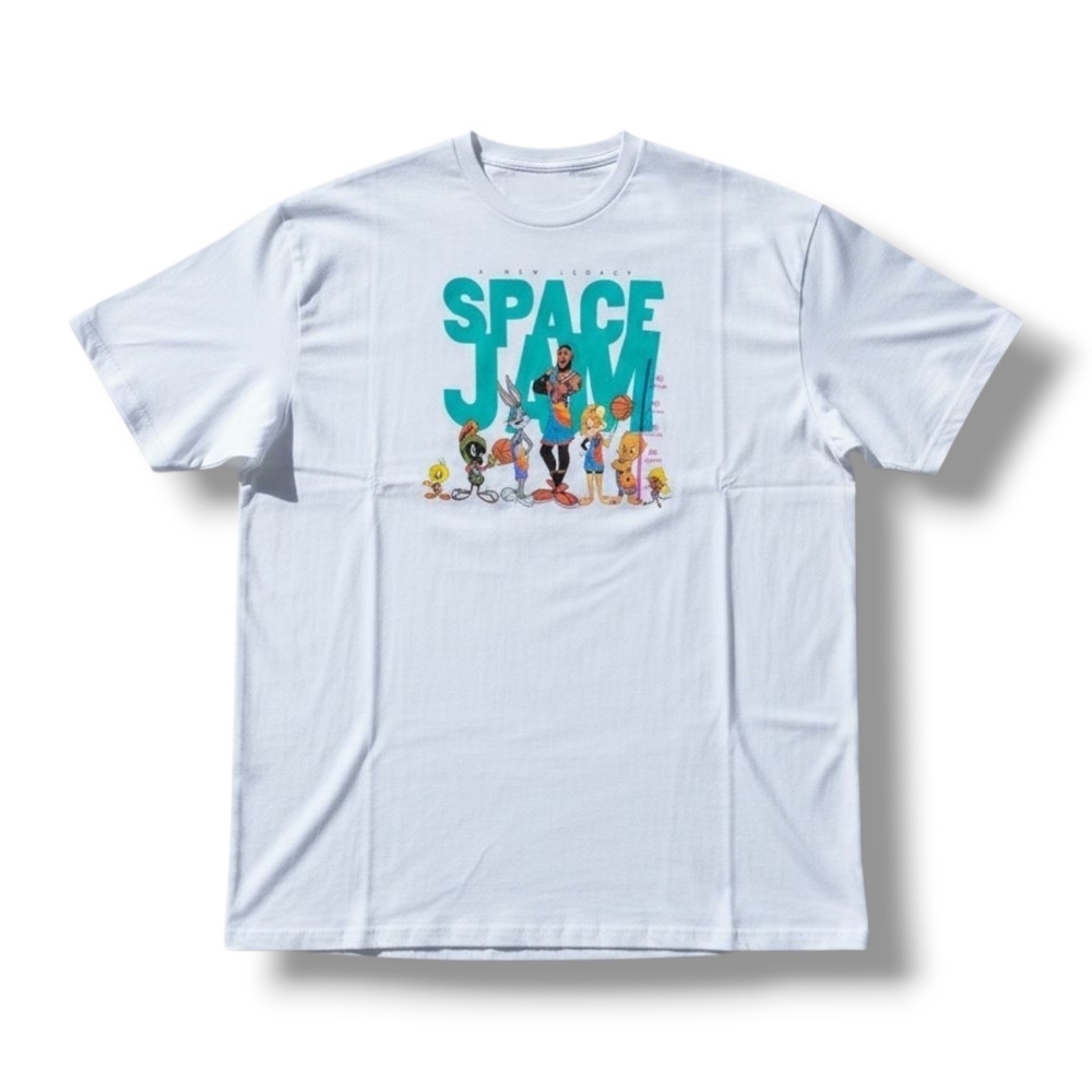 Space Jam A New Legacy Men’s LeBron James & Looney Tunes T-Shirt XXL Cotton NWOT